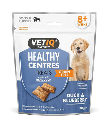 VetIQ Healthy Centres Duck & Blueberry Dog Treats - 70g